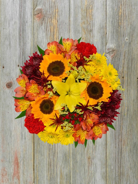 FANCIFUL FALL MIXED BOUQUET - 16 STEM